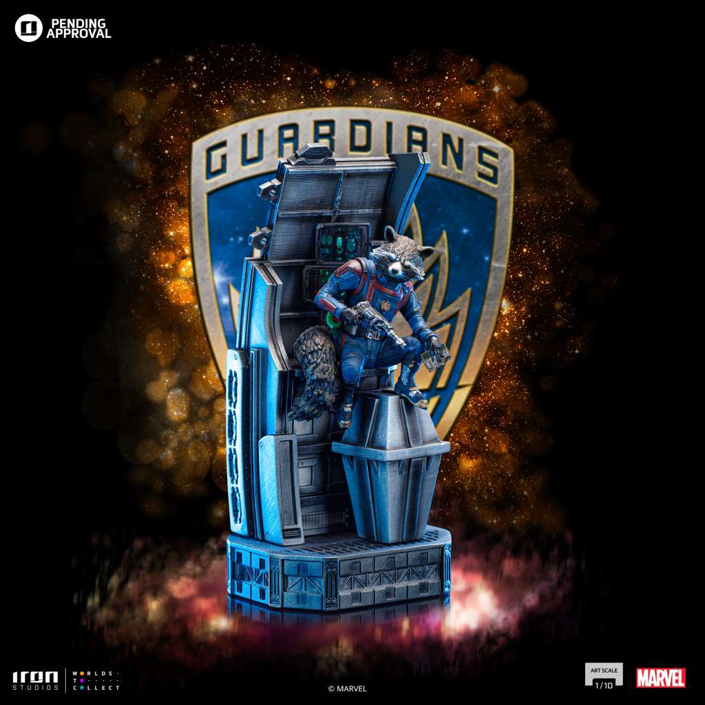 Guardians of the Galaxy 3 Rocket Raccoon 1/10 Staty iron studios