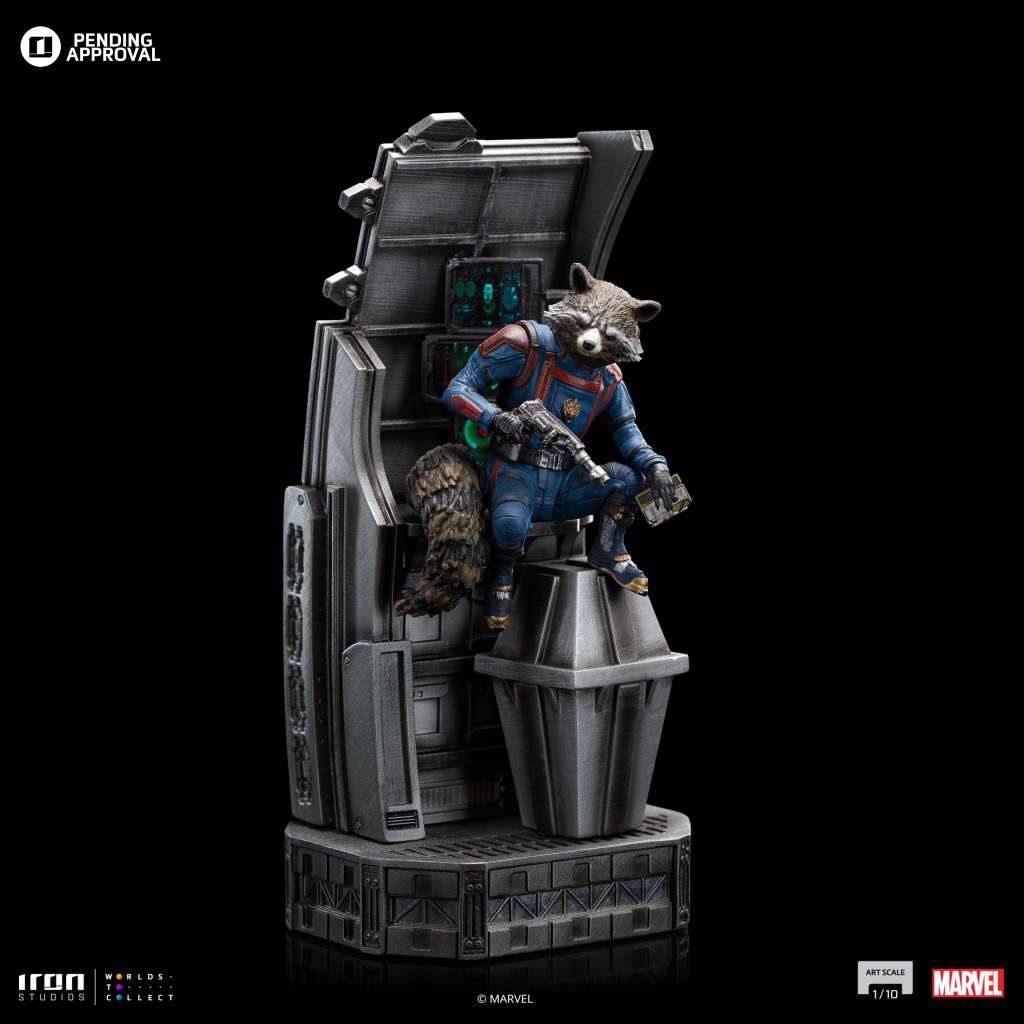 Guardians of the Galaxy 3 Rocket Raccoon 1/10 Staty iron studios