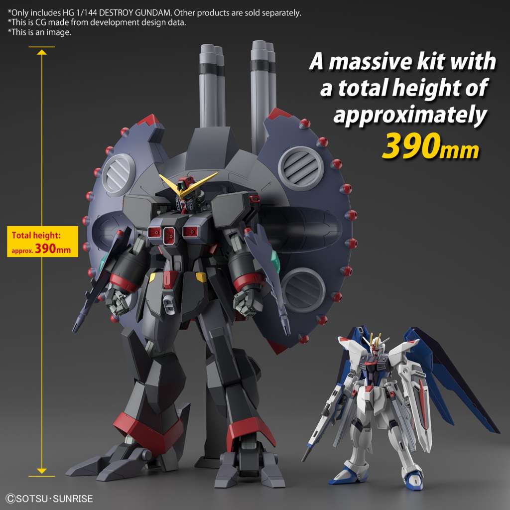 HG Gundam Destroy 1/144 bandai model kit gunpla