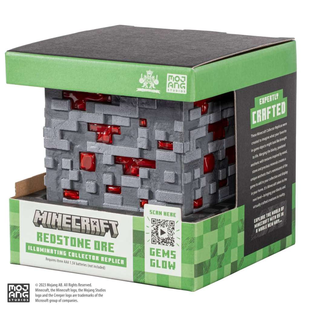 Illuminating Redstone Ore Cube - Minecraft noble collections