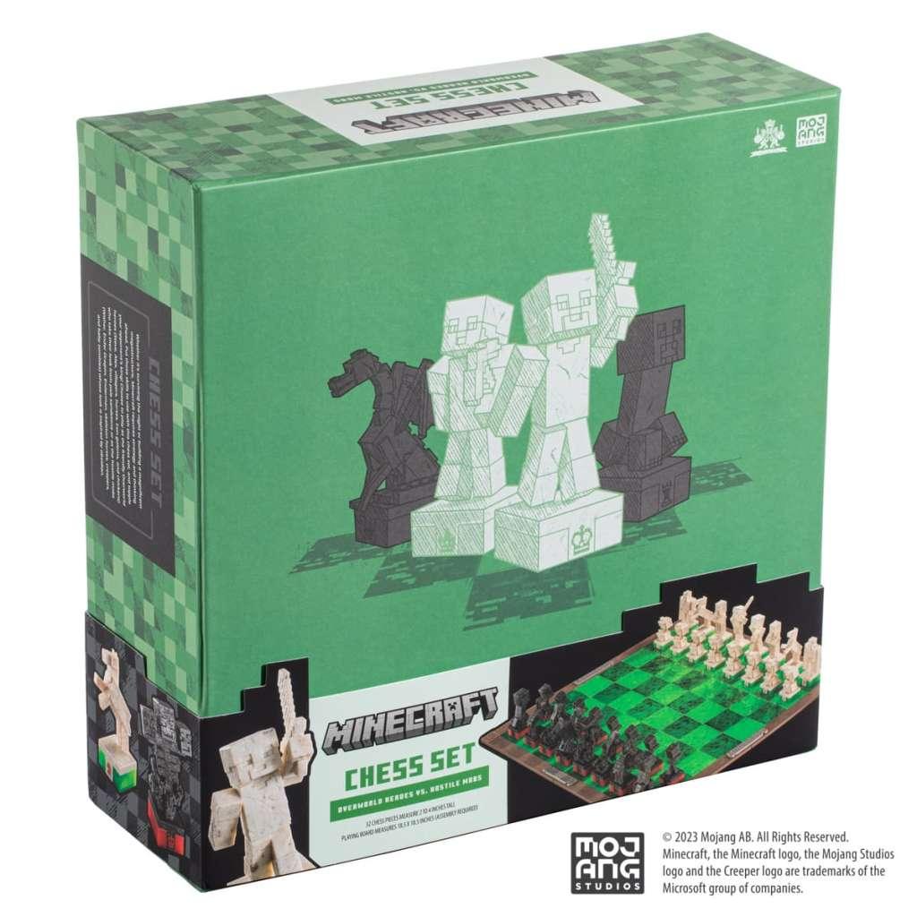 Minecraft Overworld Hjältar mot Fiendens Mobs Schackset - Robotto