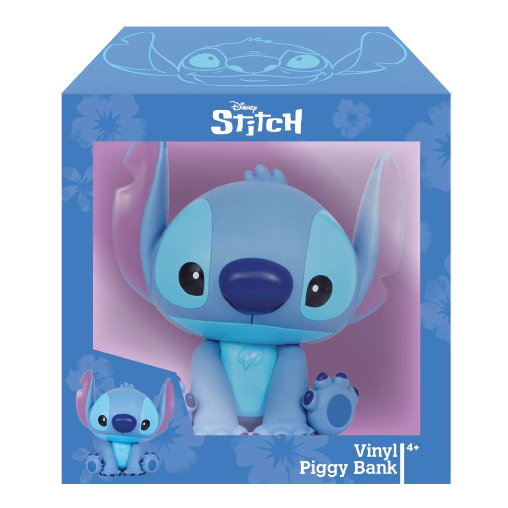 Disney Stitch Figural Bank Deluxe Box Set monogram