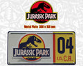 Jurassic Park - Replika Registreringsskylt Metallplatta - Robotto