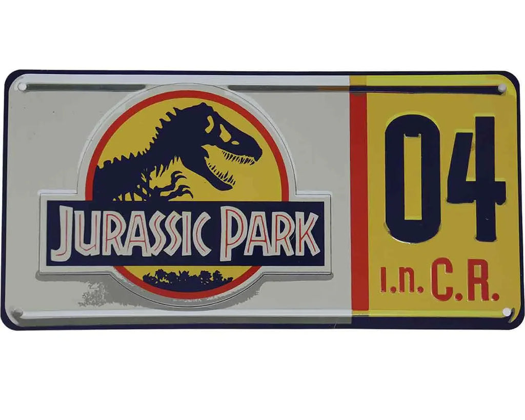 Jurassic Park - Replika Registreringsskylt Metallplatta - Robotto