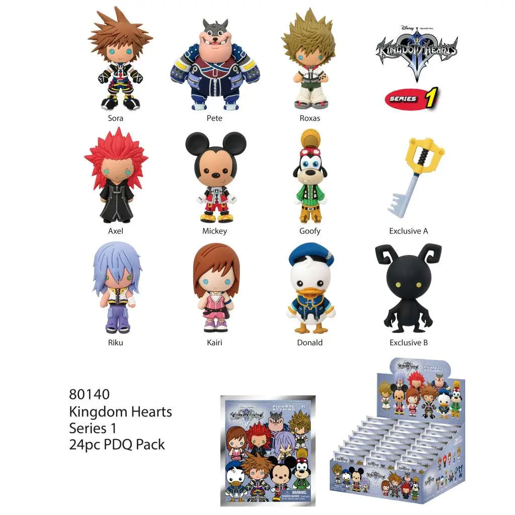 KINGDOM HEARTS BAG CLIP BLIND BOX DISPLAY (24)