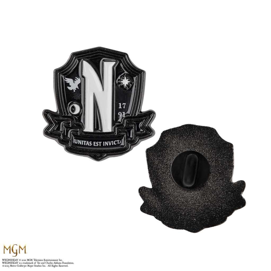 Wednesday Nevermore Academy Pin Set (2) cinereplicas