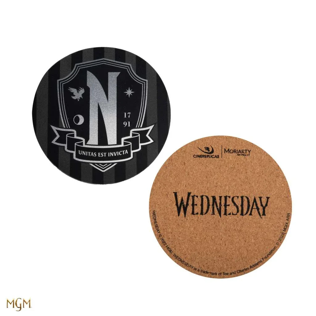 Wednesday Coasters Set (4) - Unik Design Inspirerad av TV-serien - Robotto