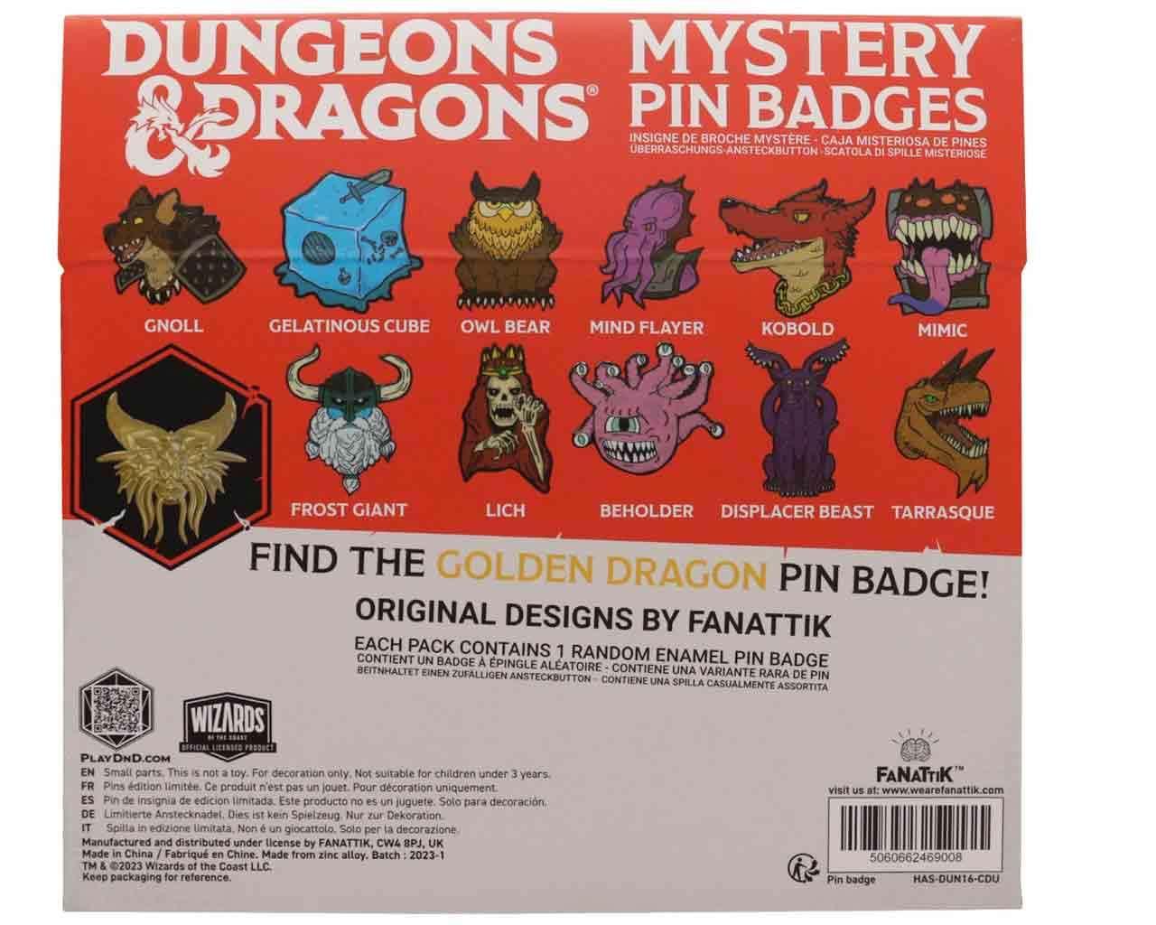 Dungeons & Dragons - 50-årsjubileum Mystery Pin Emblem - Robotto