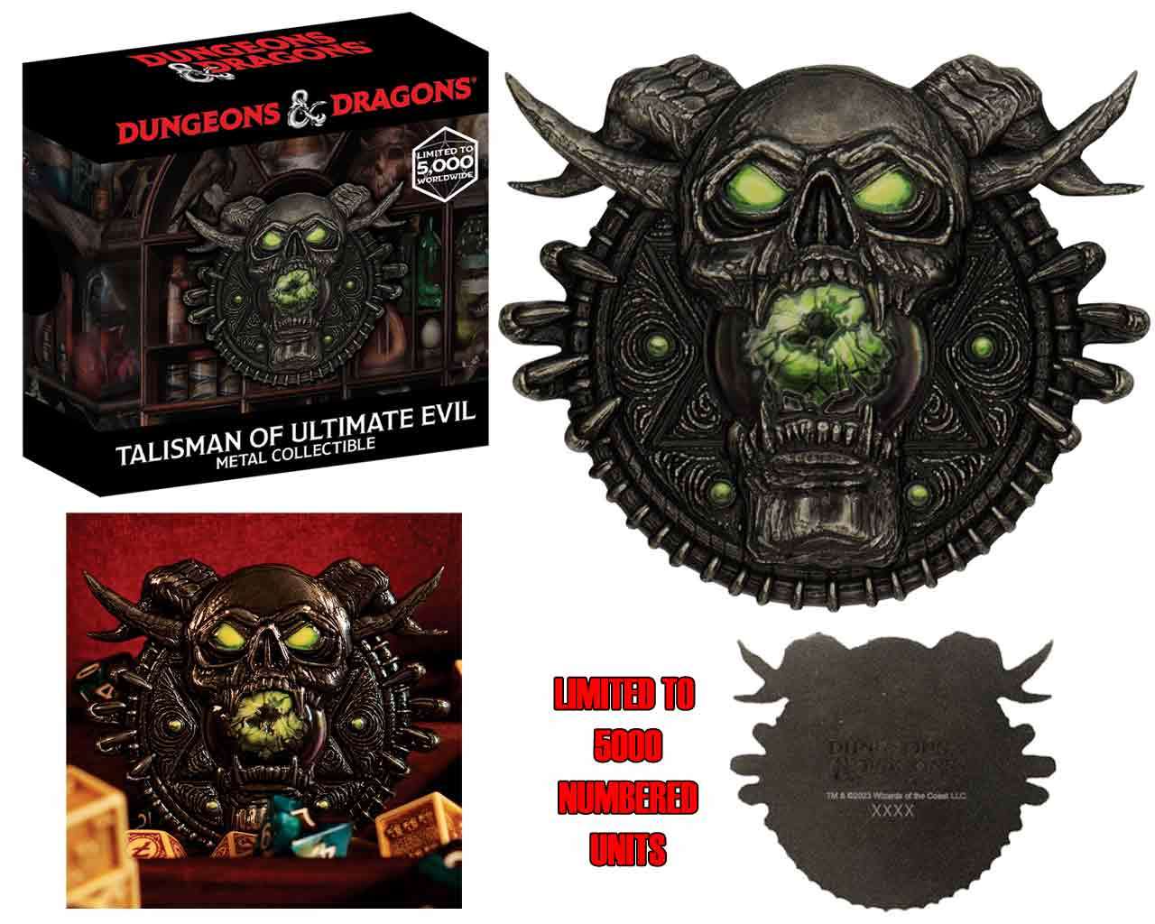 Dungeons & Dragons Limited Edition Talisman of Ultimate Evil Medallion och Konstkort fanattik
