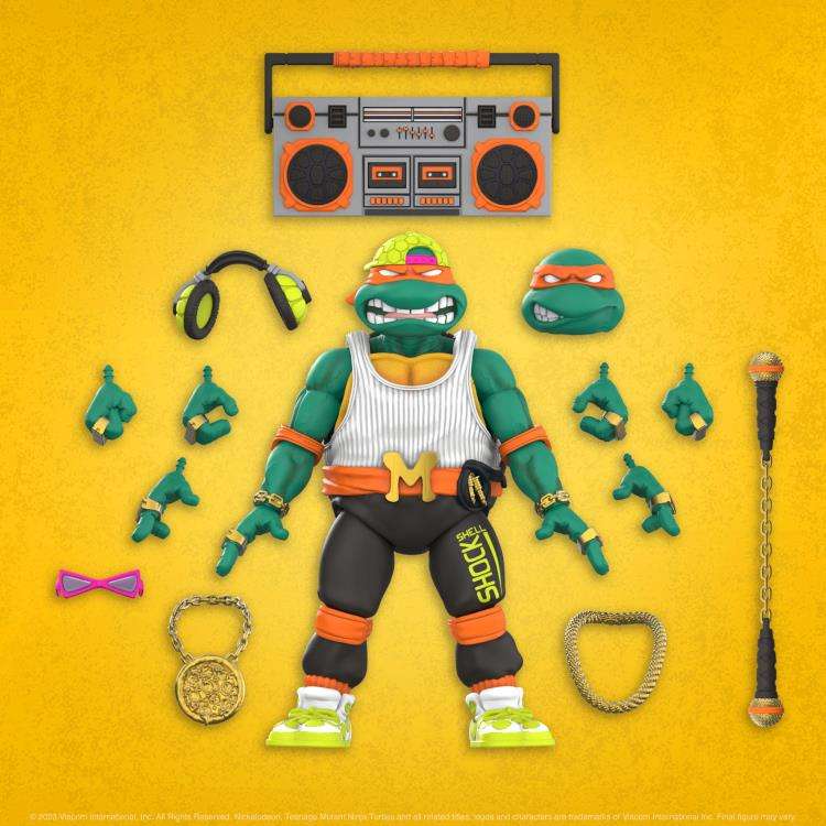 TMNT Ultimates! W11 Rapper Mike AF - Teenage Mutant Ninja Turtles super 7
