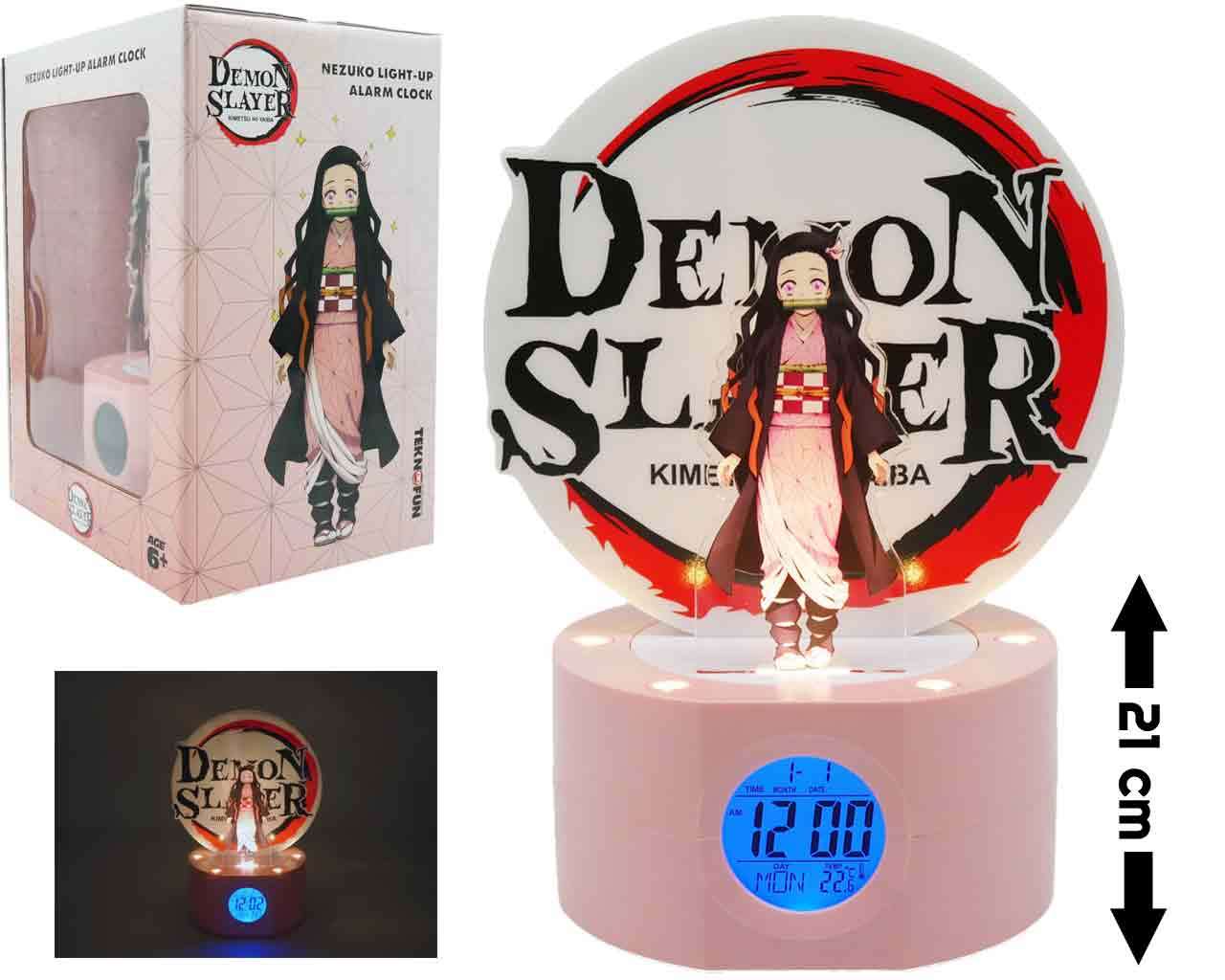 Demon Slayer - Ljusande Nezuko Väckarklocka teknofun