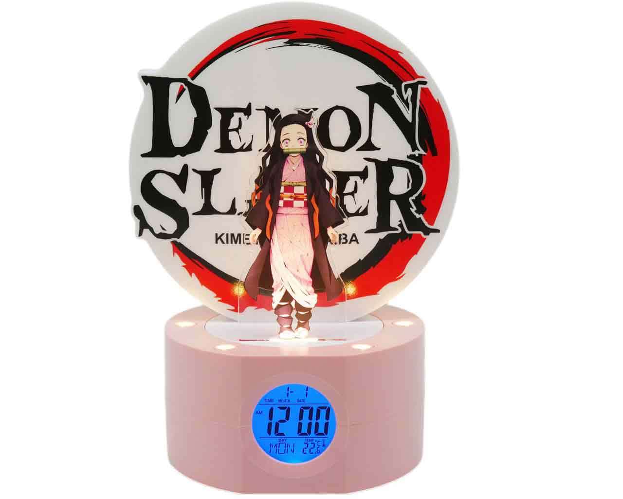 Demon Slayer - Ljusande Nezuko Väckarklocka teknofun