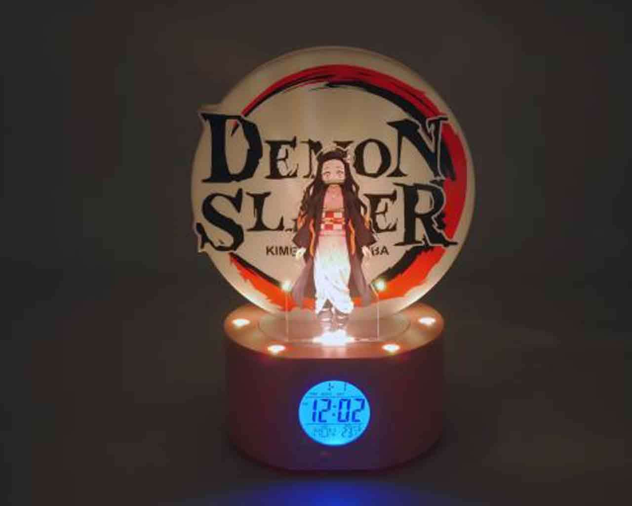 Demon Slayer - Ljusande Nezuko Väckarklocka teknofun