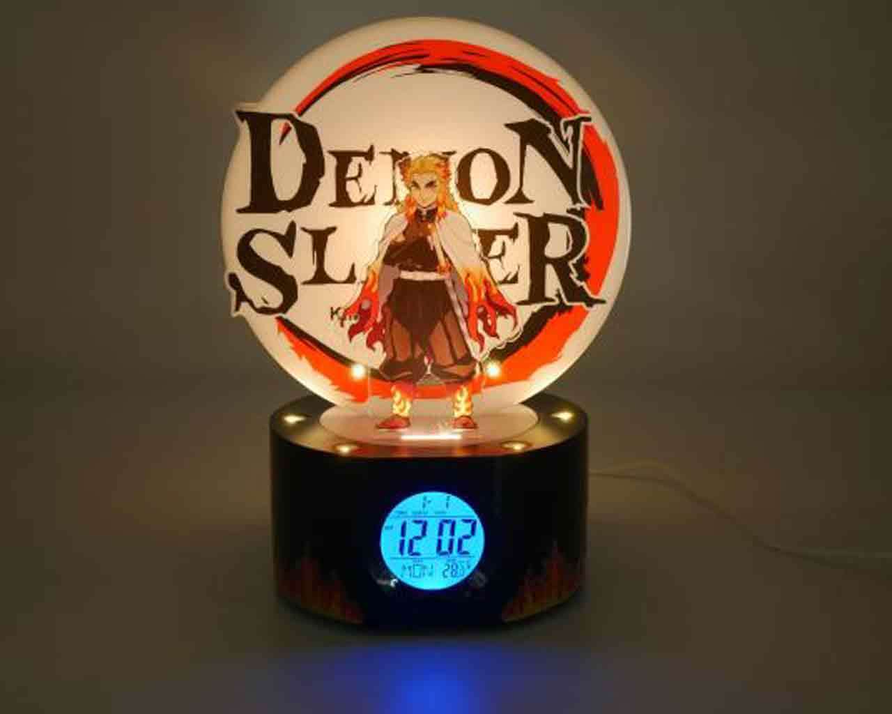 Demon Slayer - Ljusande Rengoku Väckarklocka teknofun