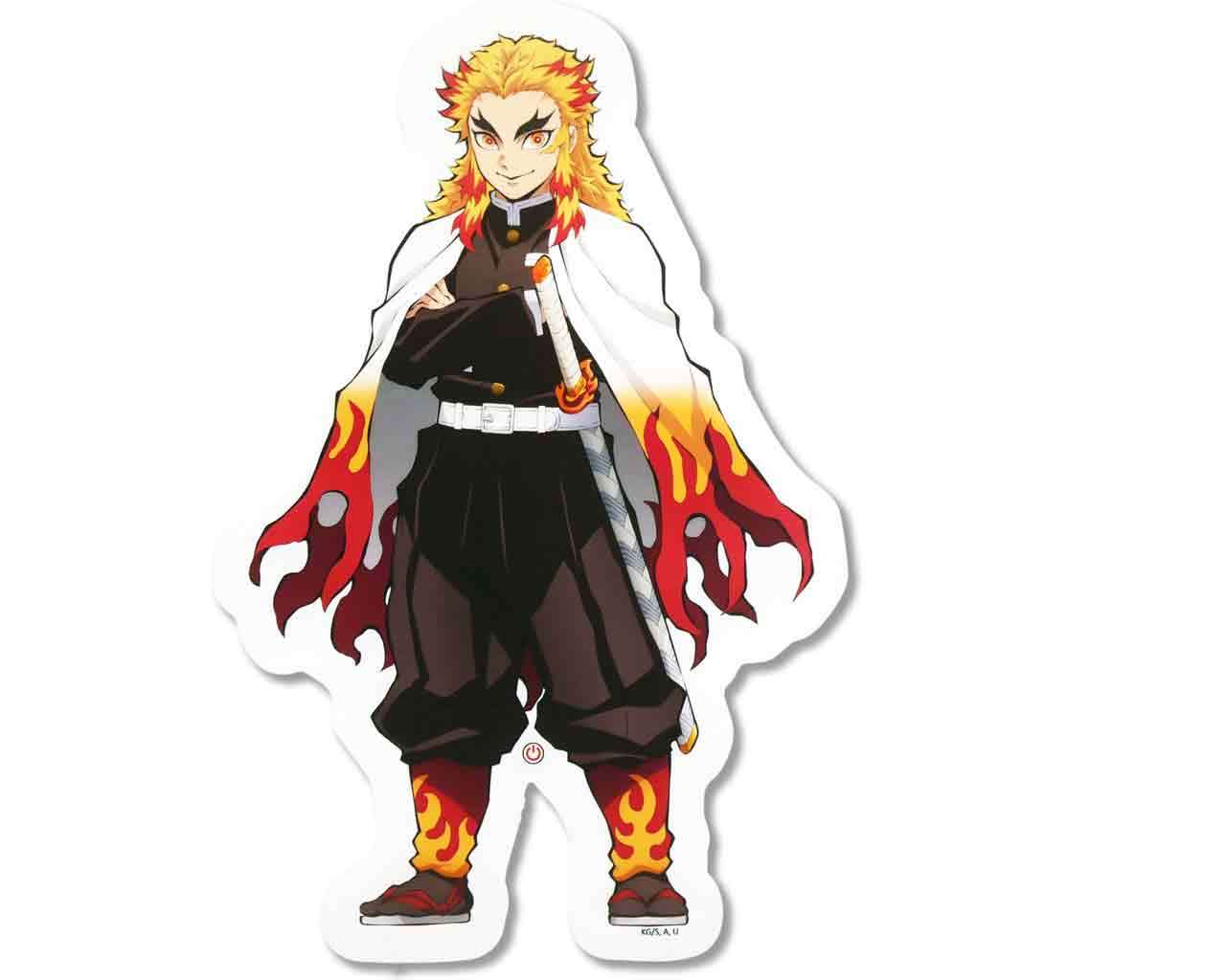 Demon Slayer - Rengoku Neon Belysning teknofun