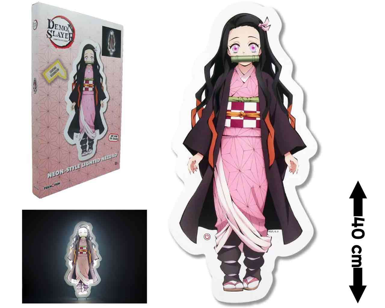 Demon Slayer - Ljusande Nezuko Neon Stil teknofun