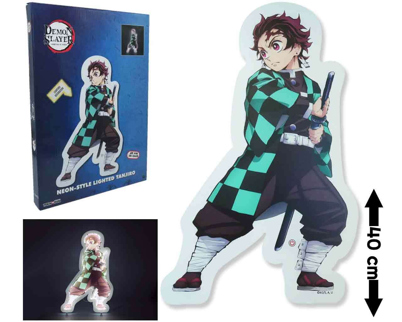 Demon Slayer - Ljusande Tanjiro Neon Stil teknofun
