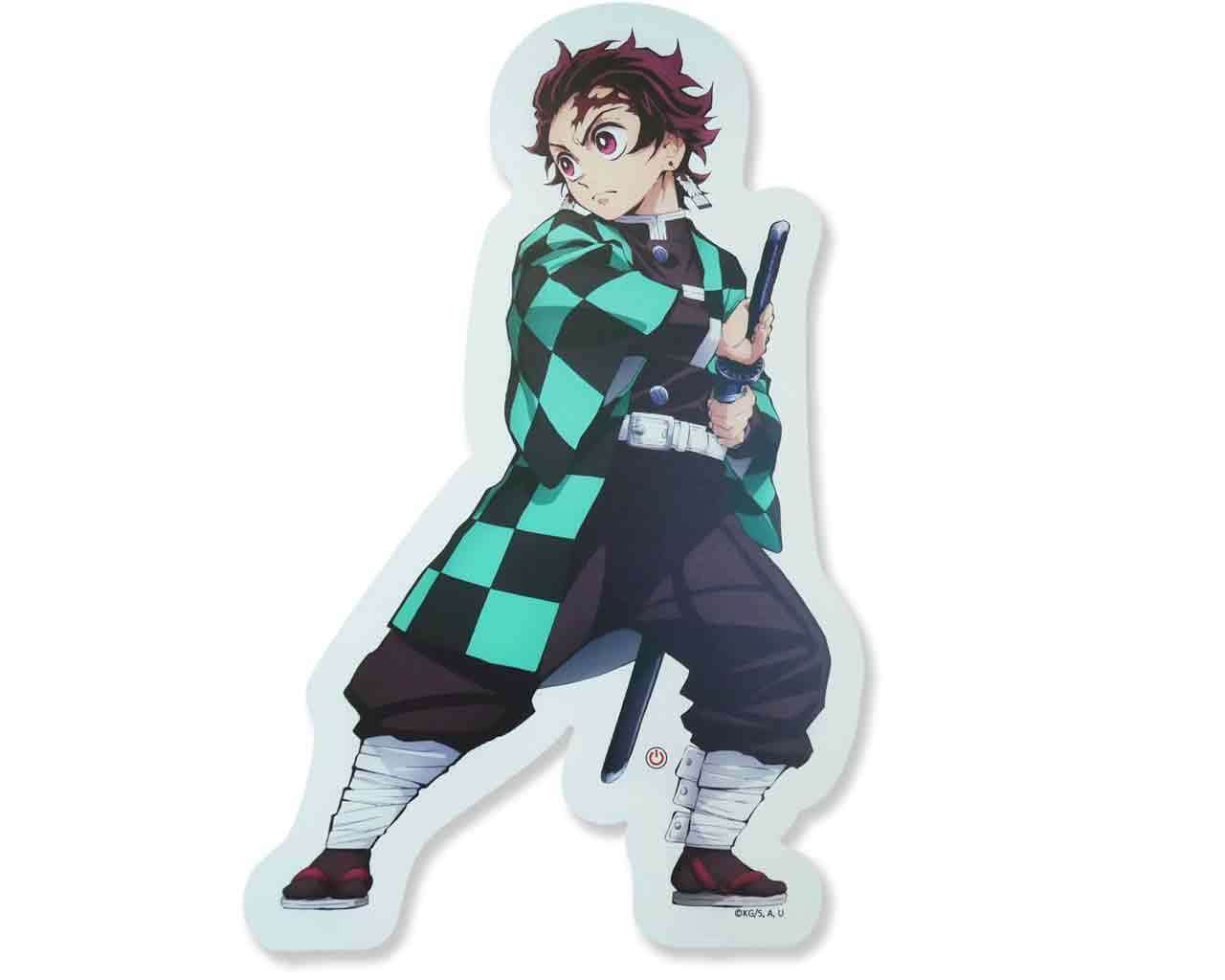 Demon Slayer - Ljusande Tanjiro Neon Stil teknofun