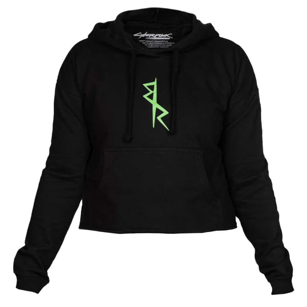 Cyberpunk Edgerunners Neon Lucy Crop Hoodie - Robotto