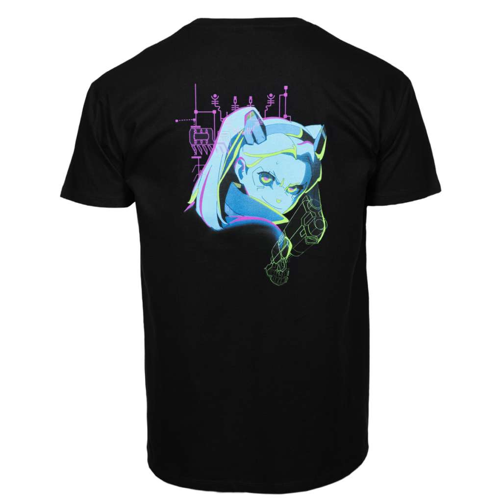 Cyberpunk Edgerunners Neon Rebecca T-shirt XXL devplus