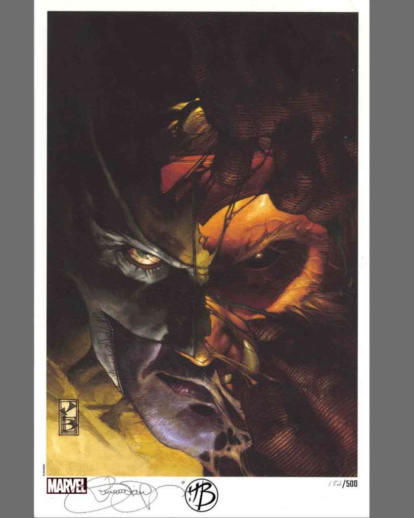 Simone bianchi - cover wolverine #310 - limited edition serigraph