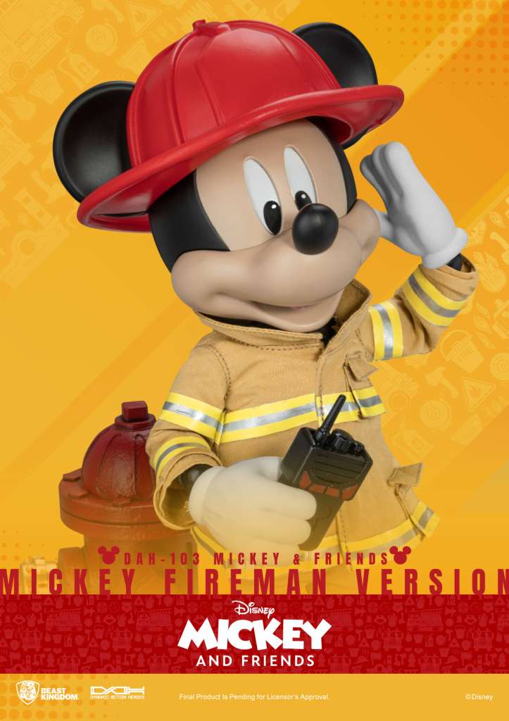 Mickey & Friends Brand Fireman Mickey Figur beast kingdom
