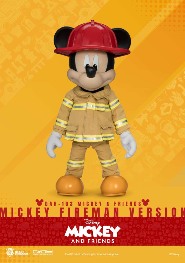 Mickey & Friends Brand Fireman Mickey Figur beast kingdom