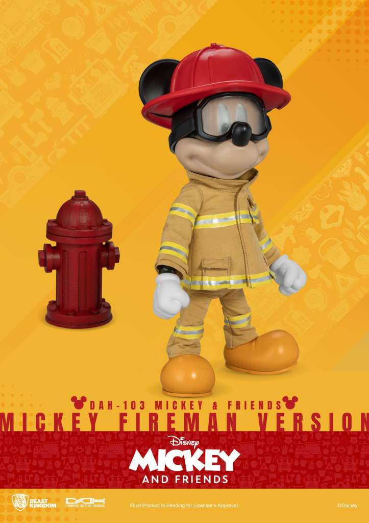 Mickey & Friends Brand Fireman Mickey Figur beast kingdom