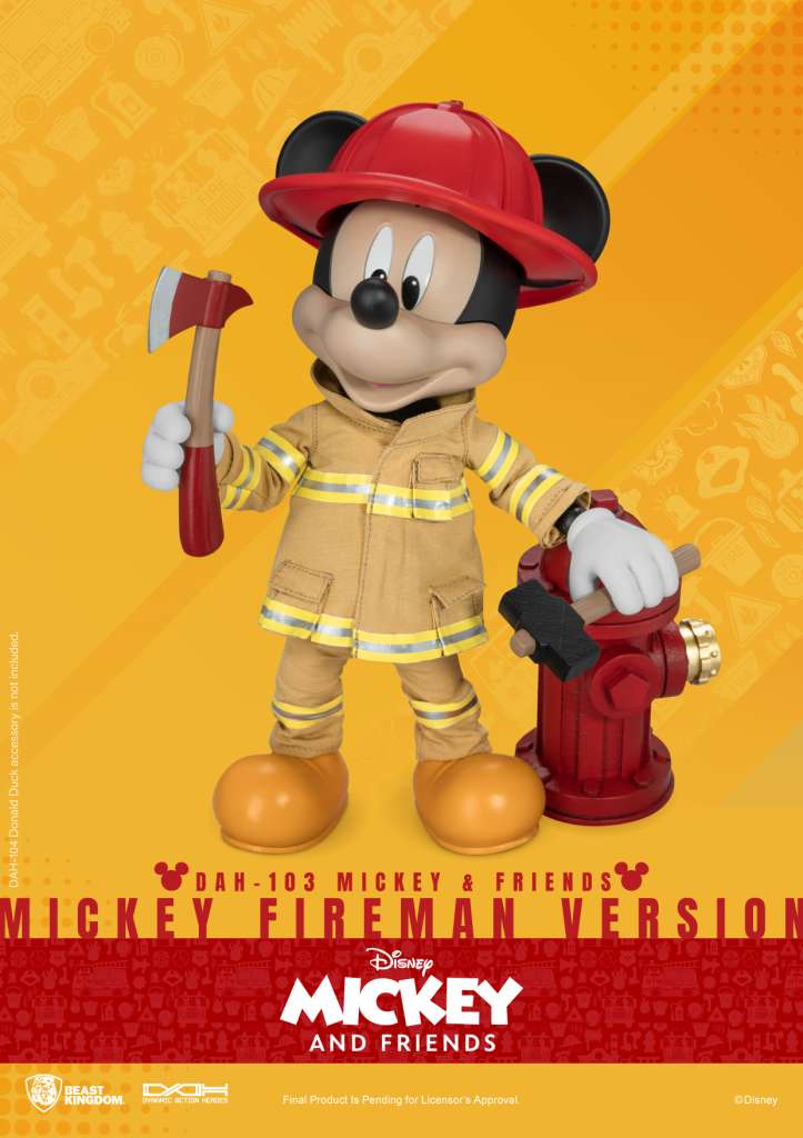 Mickey & Friends Brand Fireman Mickey Figur beast kingdom