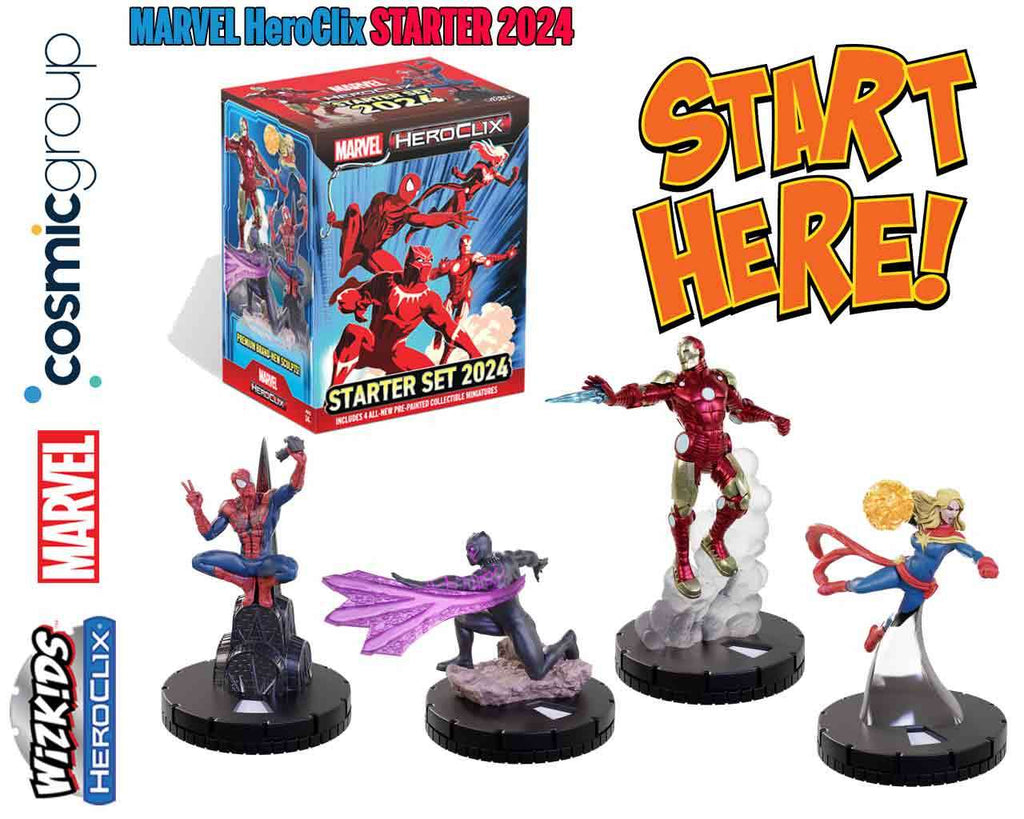 Marvel HeroClix: Starter Set 2024 - Din ingång till superhjälteäventyret wizkids