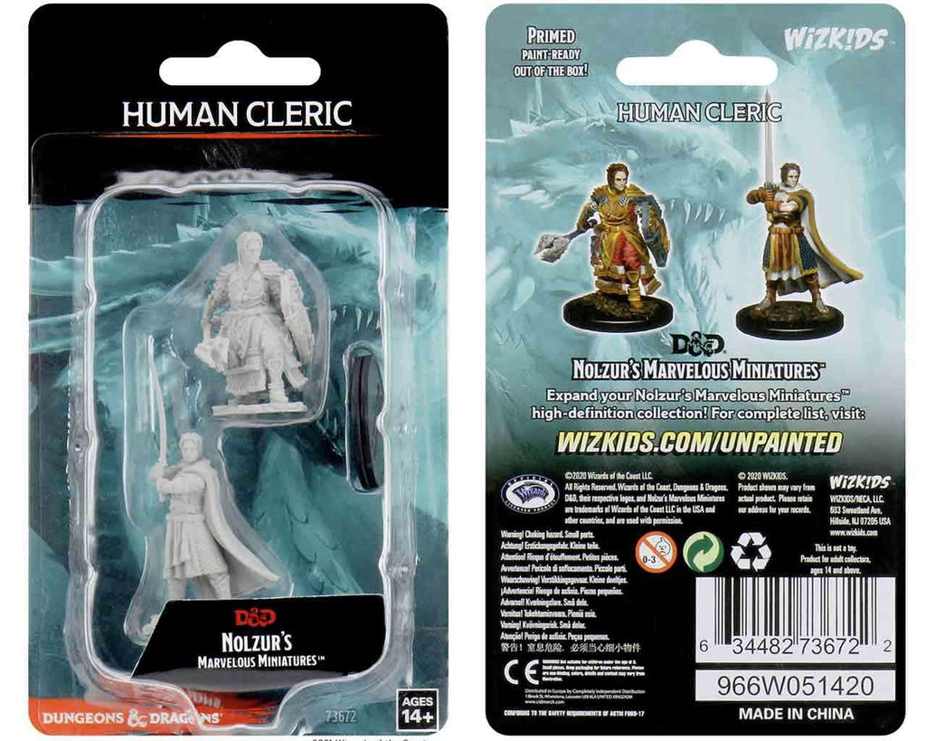 D&D Nolzur's Marvelous Miniatures - Manlig Mänsklig Präst wizkids