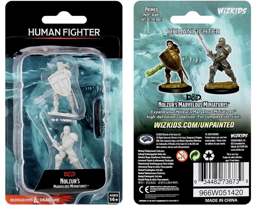 D&d Nolzur's Marvelous Miniatures - Manlig Mänsklig Krigare wizkids