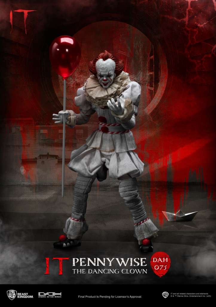 IT Pennywise Action Figur - Samlarobjekt från Stephen Kings Skräckklassiker beast kingdom