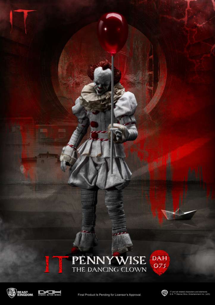 IT Pennywise Action Figur - Samlarobjekt från Stephen Kings Skräckklassiker beast kingdom