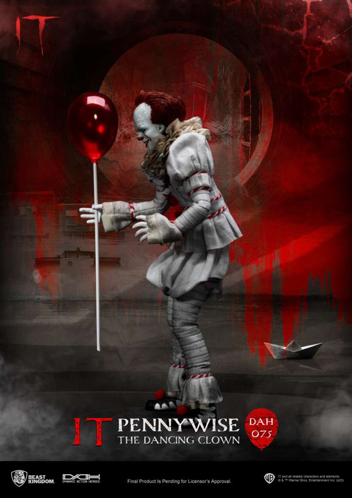 IT Pennywise Action Figur - Samlarobjekt från Stephen Kings Skräckklassiker beast kingdom