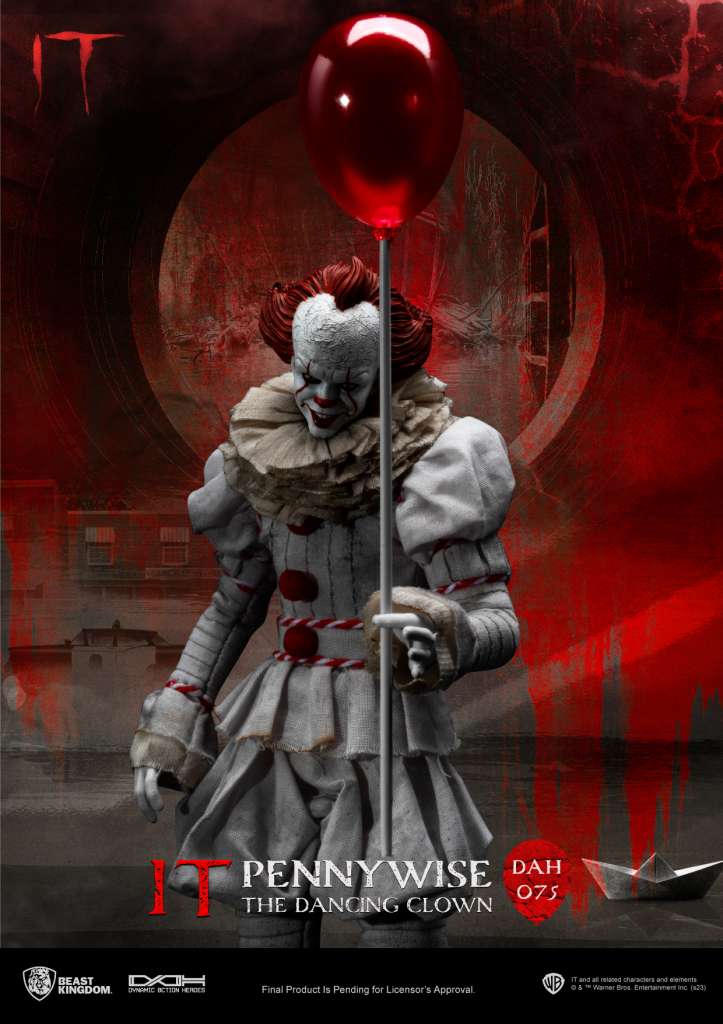 IT Pennywise Action Figur - Samlarobjekt från Stephen Kings Skräckklassiker beast kingdom