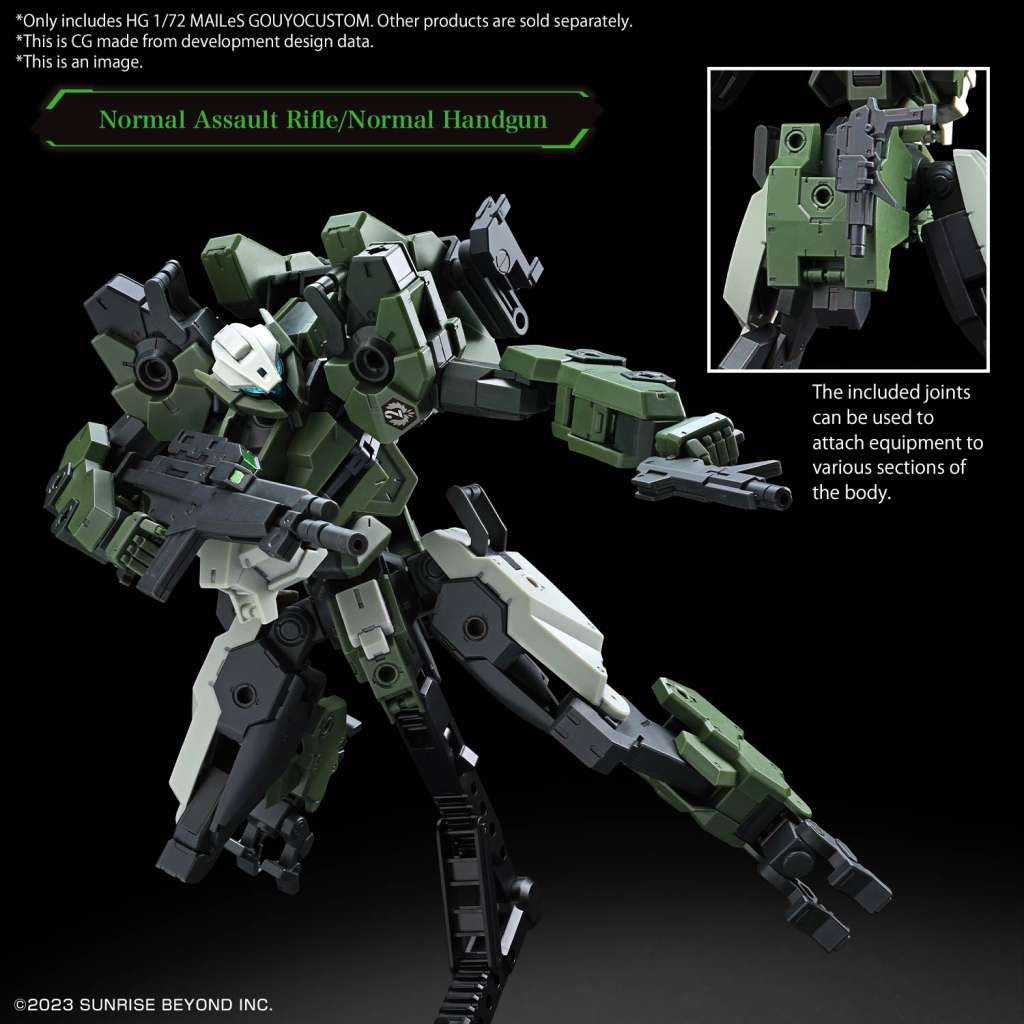 HG Mailes Gouyocustom 1/72 Byggsats bandai model kit gunpla