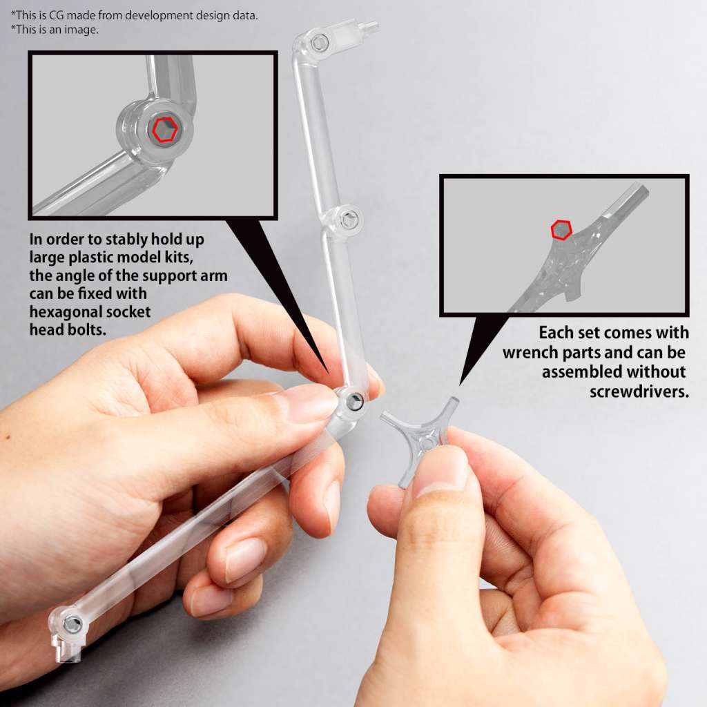 Action Base 8 Transparent Färger bandai model kit gunpla