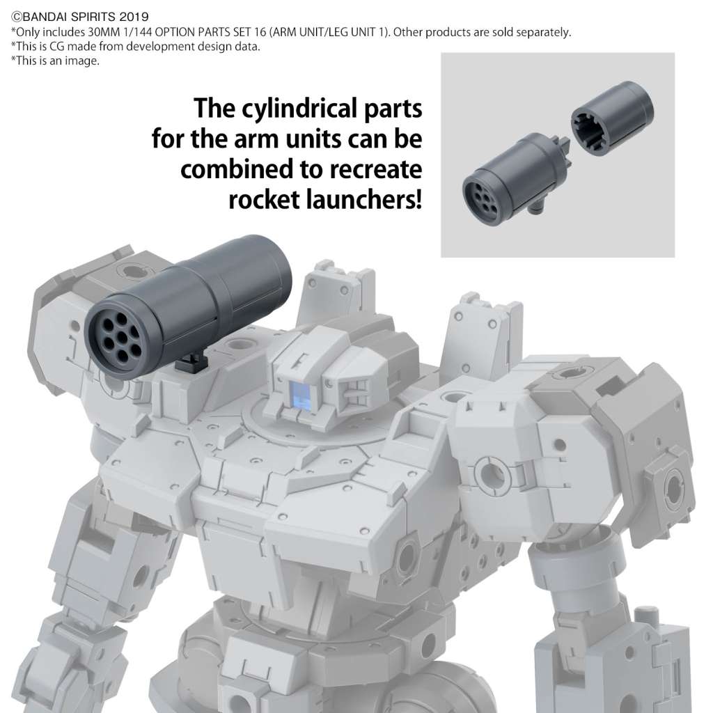 30mm Delar Set för 16 Arm/Ben Enhet 1/144 bandai model kit gunpla