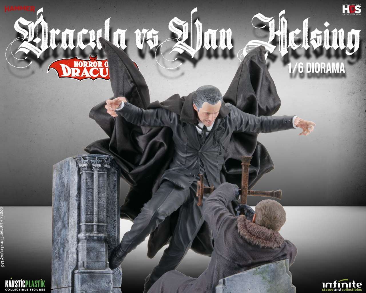 Horror of Dracula - Dracula vs Van Helsing 1/6 Diorama infinite statue