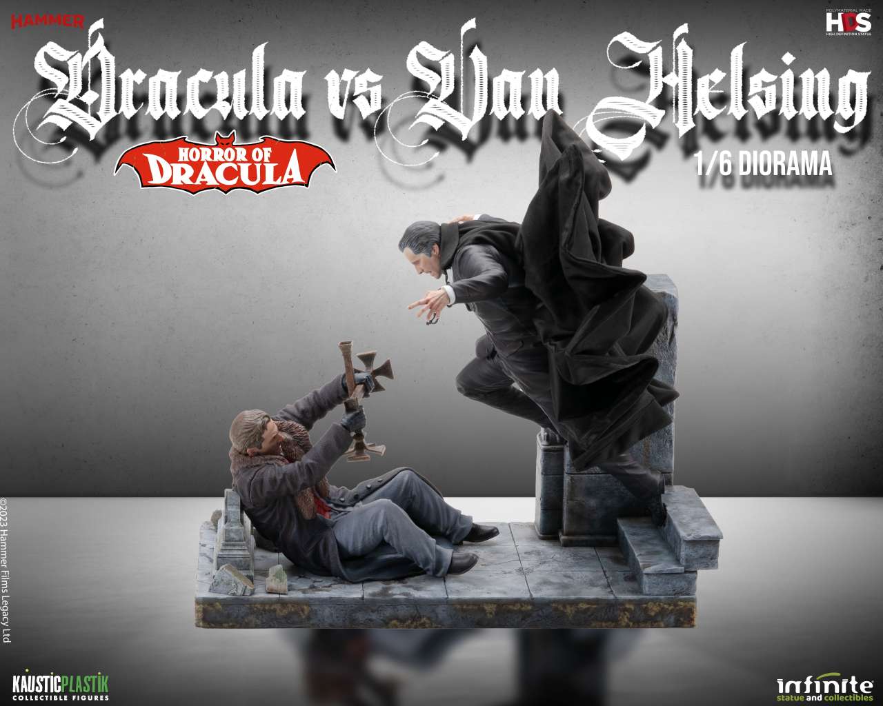 Horror of Dracula - Dracula vs Van Helsing 1/6 Diorama infinite statue