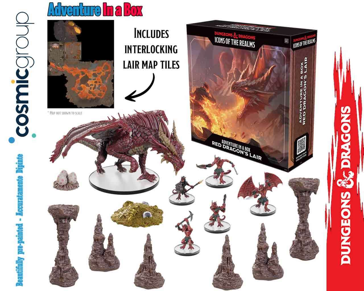 D&D Icons of the Realms: Adventure in a Box - Red Dragon's Lair wizkids