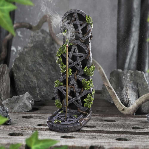 Åldrad Pentagram Wiccan Rökelsebrännare - Robotto