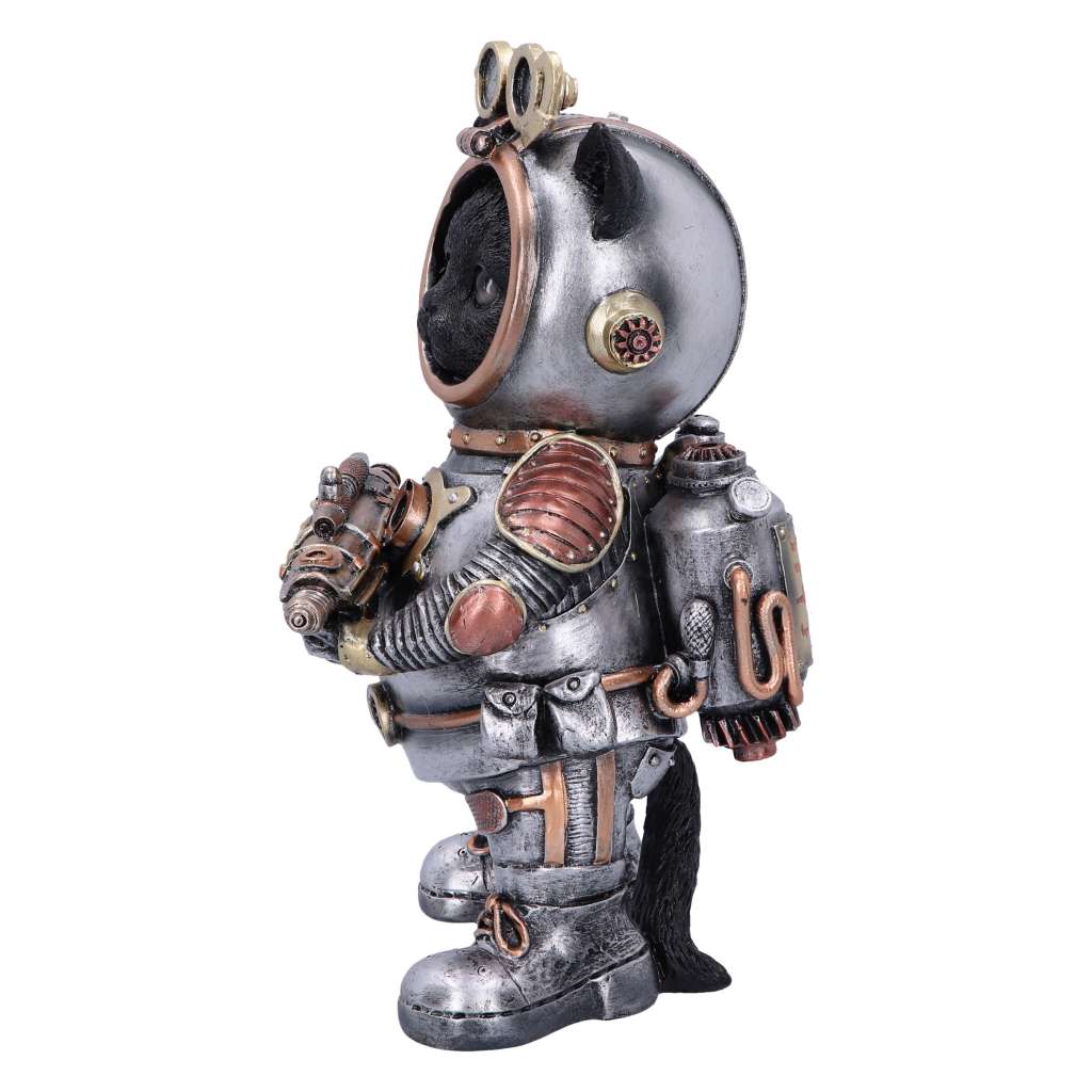 Cat-tack Space Steampunk Figurine nemesis now