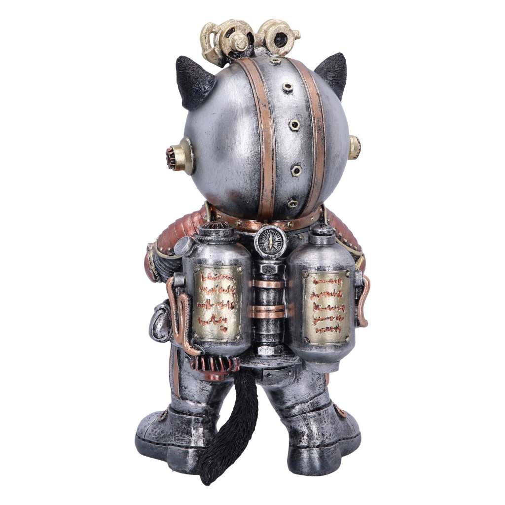 Cat-tack Space Steampunk Figurine nemesis now