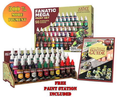 Warpaints Fanatic: Mega Set med 50 Färger och Paint Station army painter