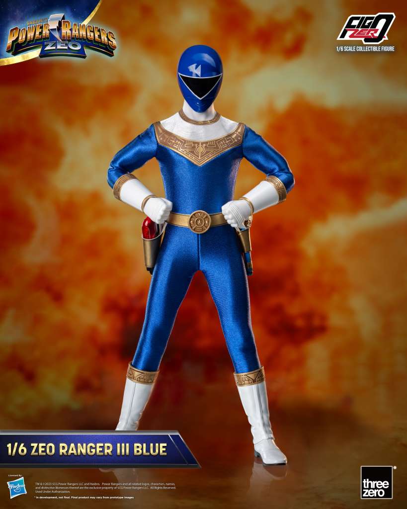 Power Rangers Zeo Ranger III Blue 1/6 Figur threea toys/threezero