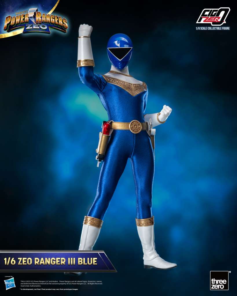 Power Rangers Zeo Ranger III Blue 1/6 Figur threea toys/threezero