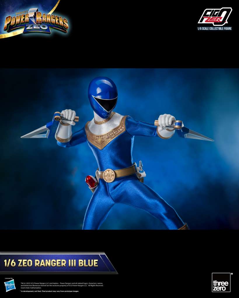 Power Rangers Zeo Ranger III Blue 1/6 Figur threea toys/threezero