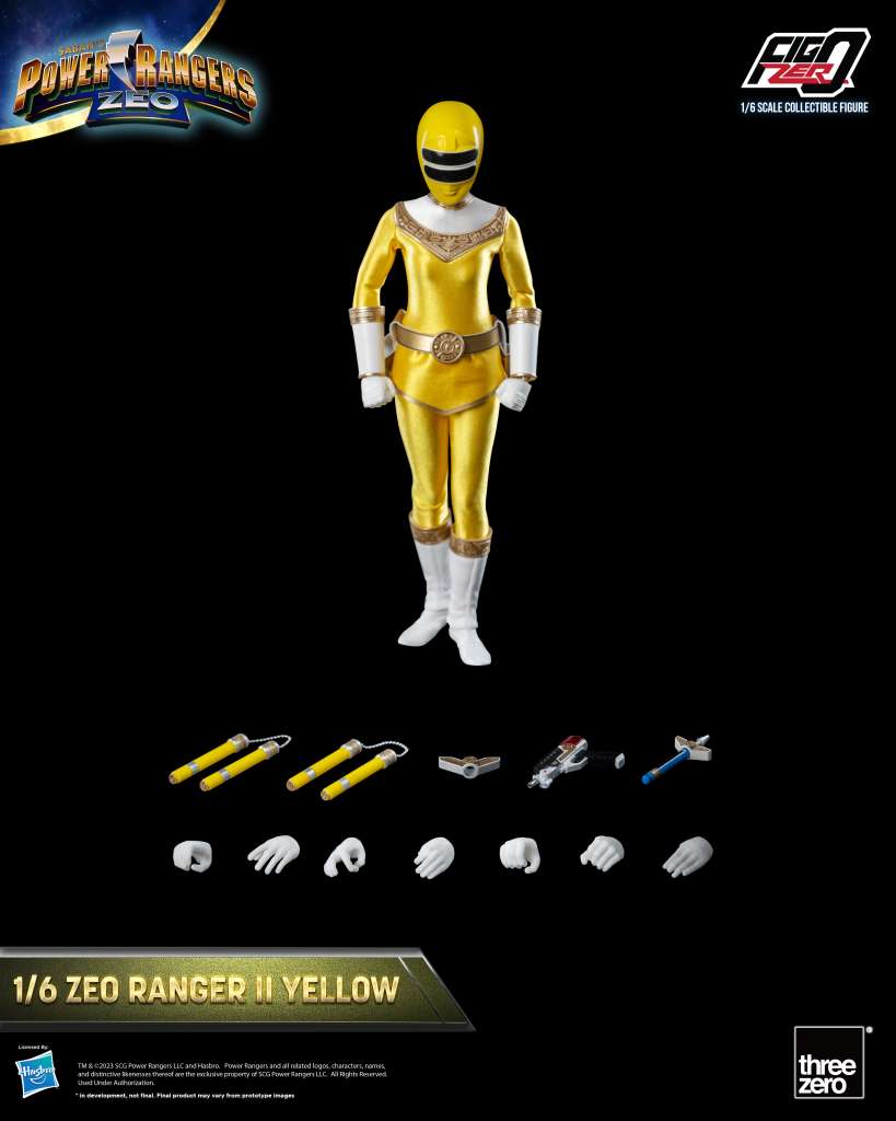 Power Rangers Zeo Ranger II Yellow 1/6 Figur threea toys/threezero